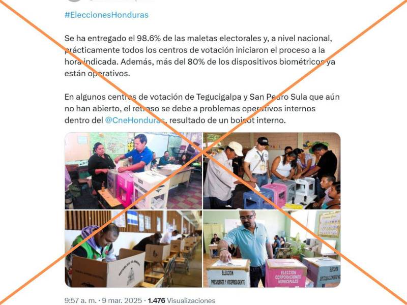 Captura de pantalla de una publicación de X hecha el 13 de marzo de 2024.