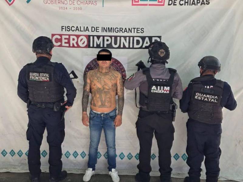 El salvadoreño César Oswaldo “N” es señalado de ser un cabecilla de la estructura 18 Sureños, una facción de la Pandilla 18.