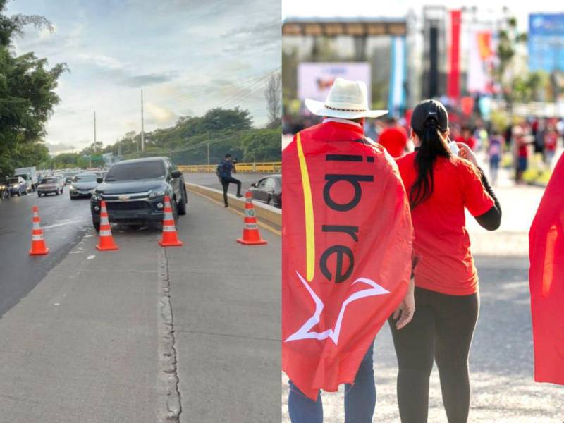 Más de 20 rutas en Tegucigalpa y Comayagüela fueron cerradas este sábado debido a la movilización del Partido Libre, generando fuertes congestionamientos viales en varios sectores clave de la capital.