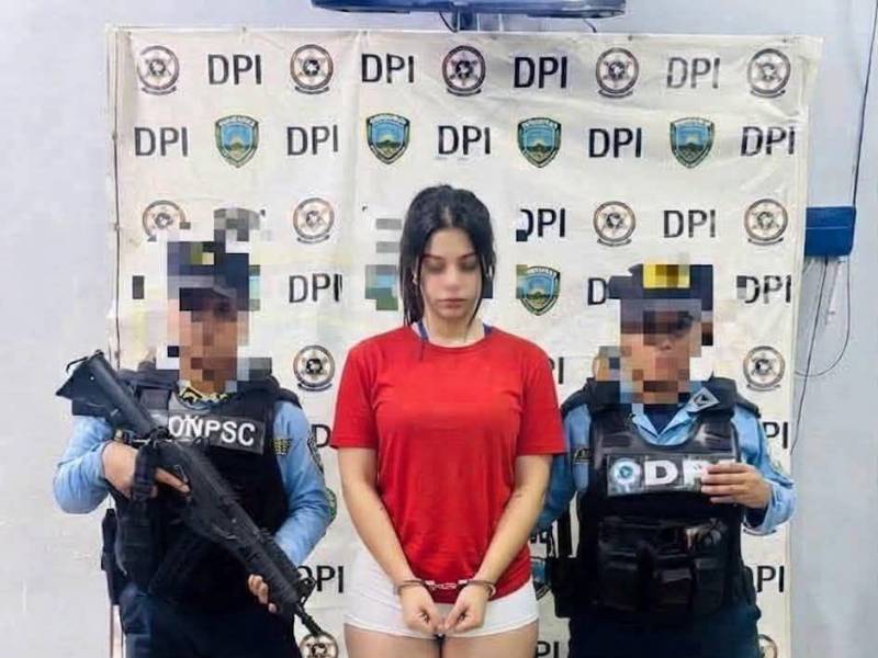 Por presunto escándalo público, joven es detenida en Choloma, Cortés