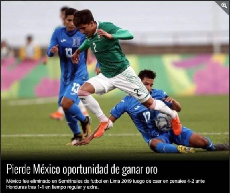 Honduras deja sin oro a México: Medios lloran la derrota del Tri