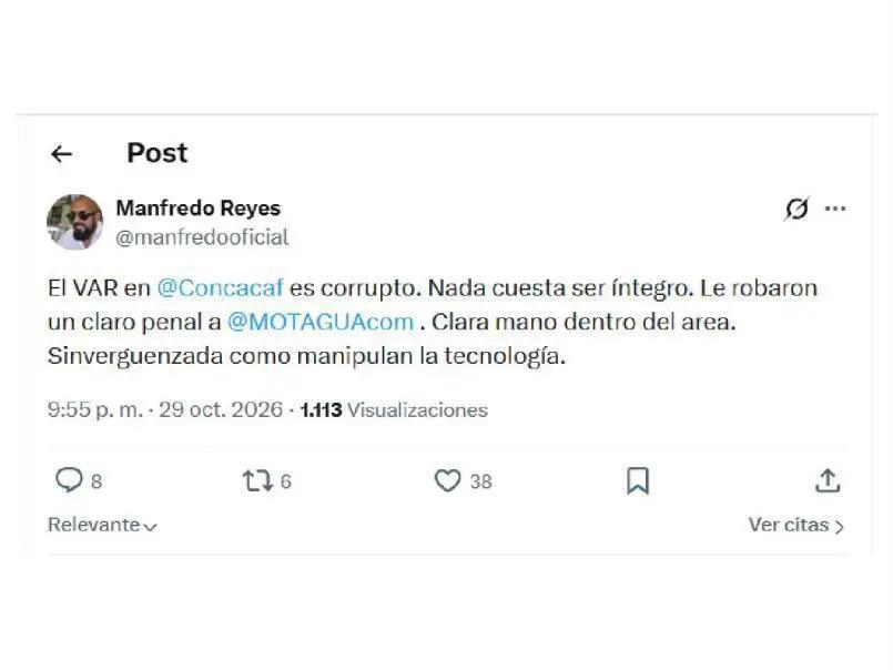 Concacaf no respeta a Honduras: Reproches de eliminación de Motagua por Alajuelense