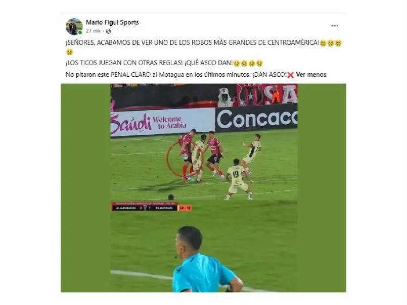 Concacaf no respeta a Honduras: Reproches de eliminación de Motagua por Alajuelense