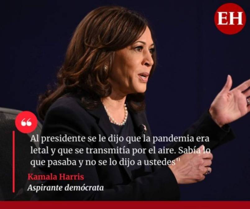 Las frases más duras que dejó el debate entre Harris y Pence