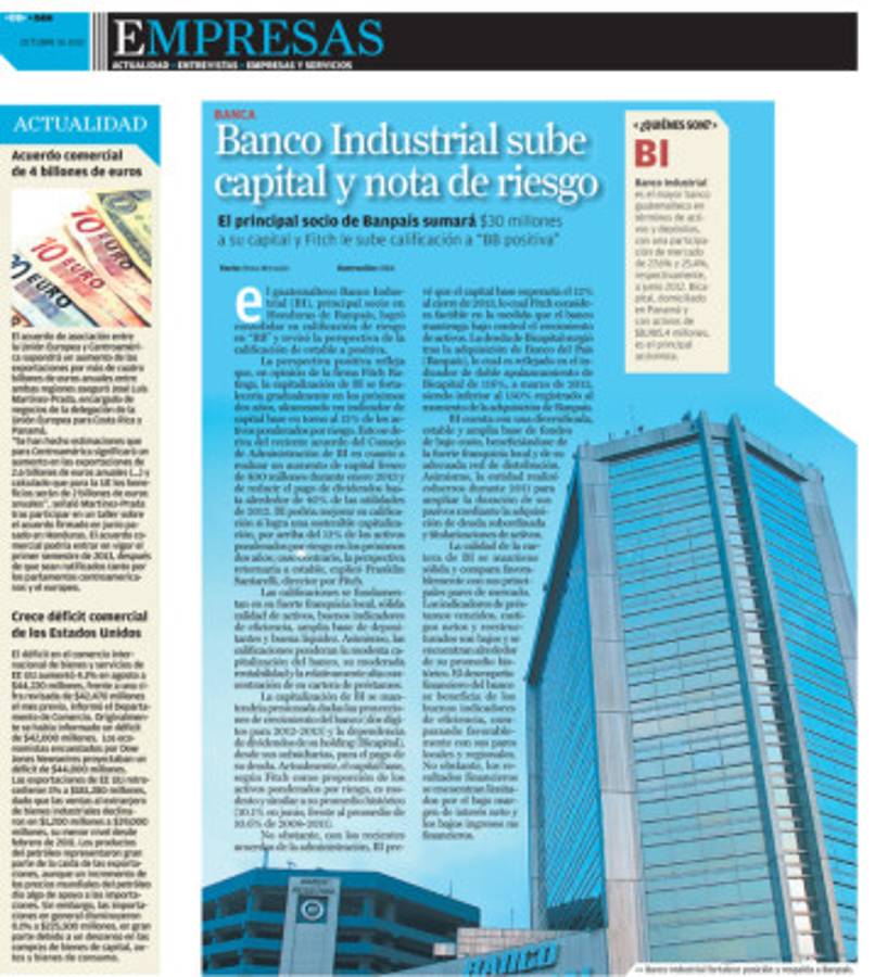 Banca, rentable pero cara