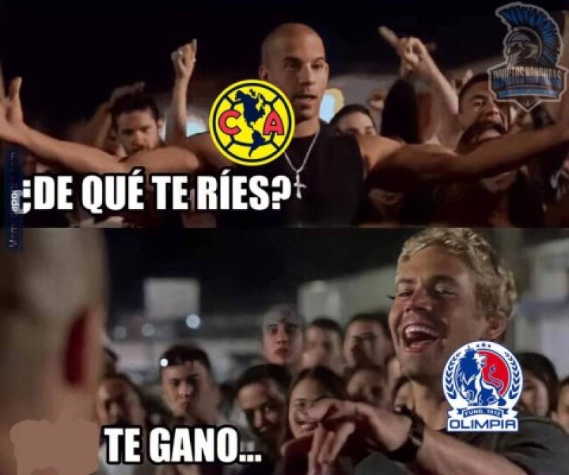 Los divertidos memes que dejó el triunfo del Olimpia sobre el América en el Azteca