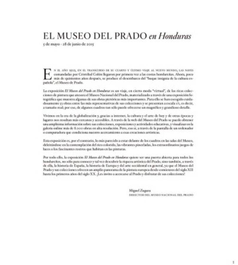 El Museo del Prado en Honduras