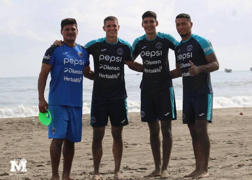 Motagua realiza trabajos de pretemporada en Tela y Diego Vázquez con varias sorpresas