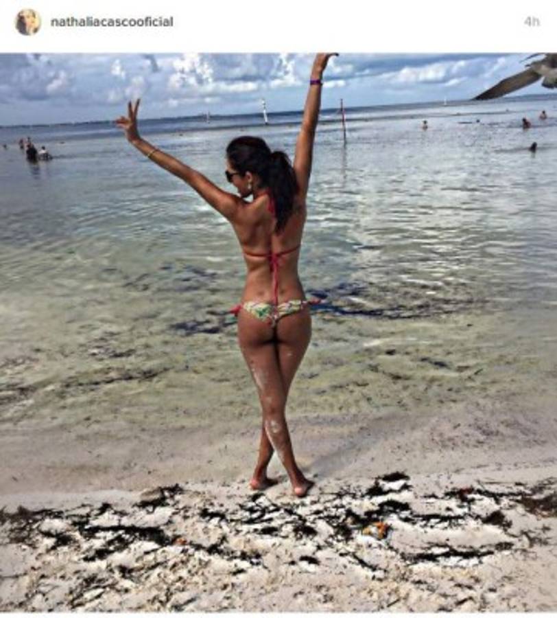 Con esta foto Nathalia Casco encendió las redes sociales. Foto: Instagram
