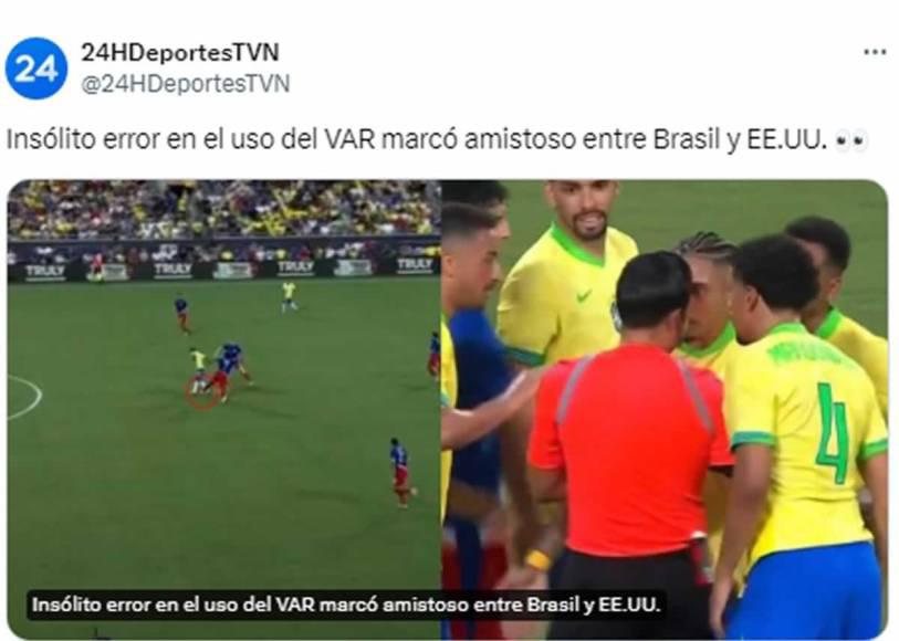 Así reaccionan medios y periodistas tras error de Said Martínez en el EEUU-Brasil