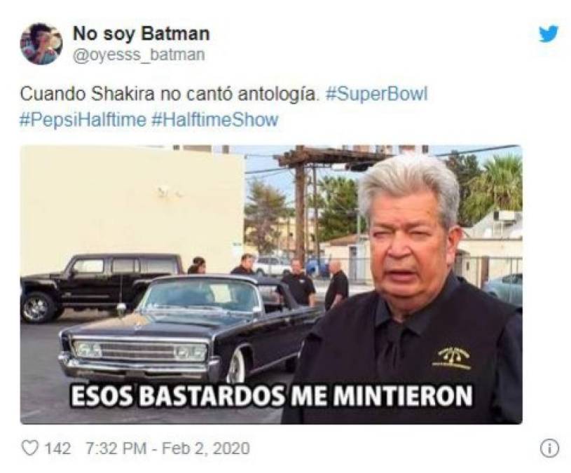 Los mejores memes que dejó el show de halftime en el Super Bowl LIV