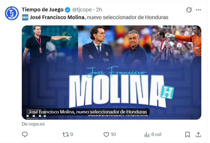 Lo que dicen los medios internaciones sobre contración de José Molina por Honduras