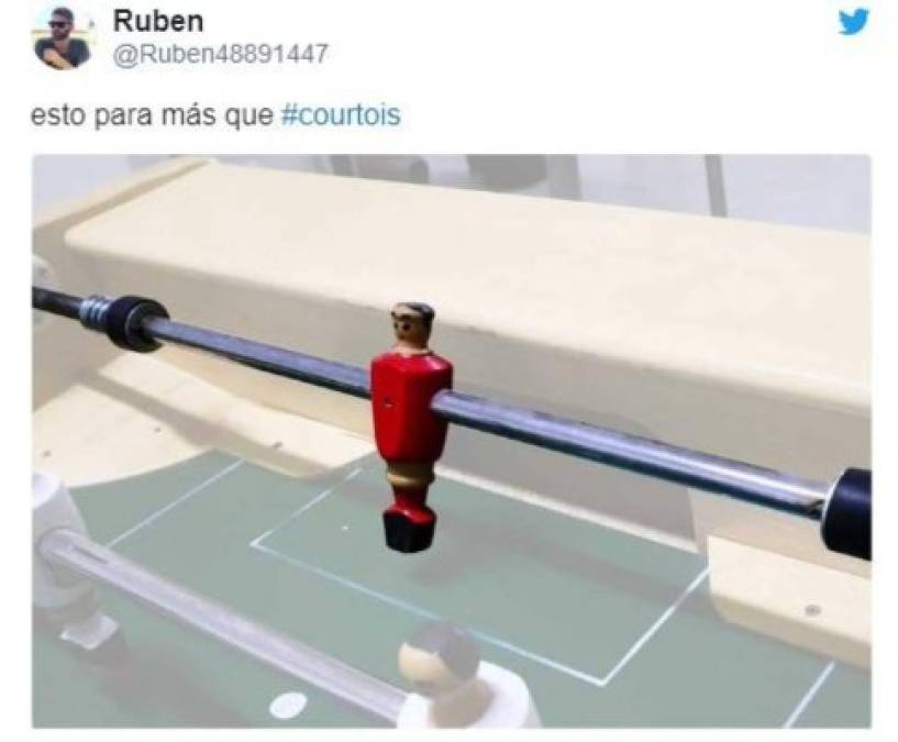 Con crueles memes destrozan a Courtois por salir en el primer tiempo