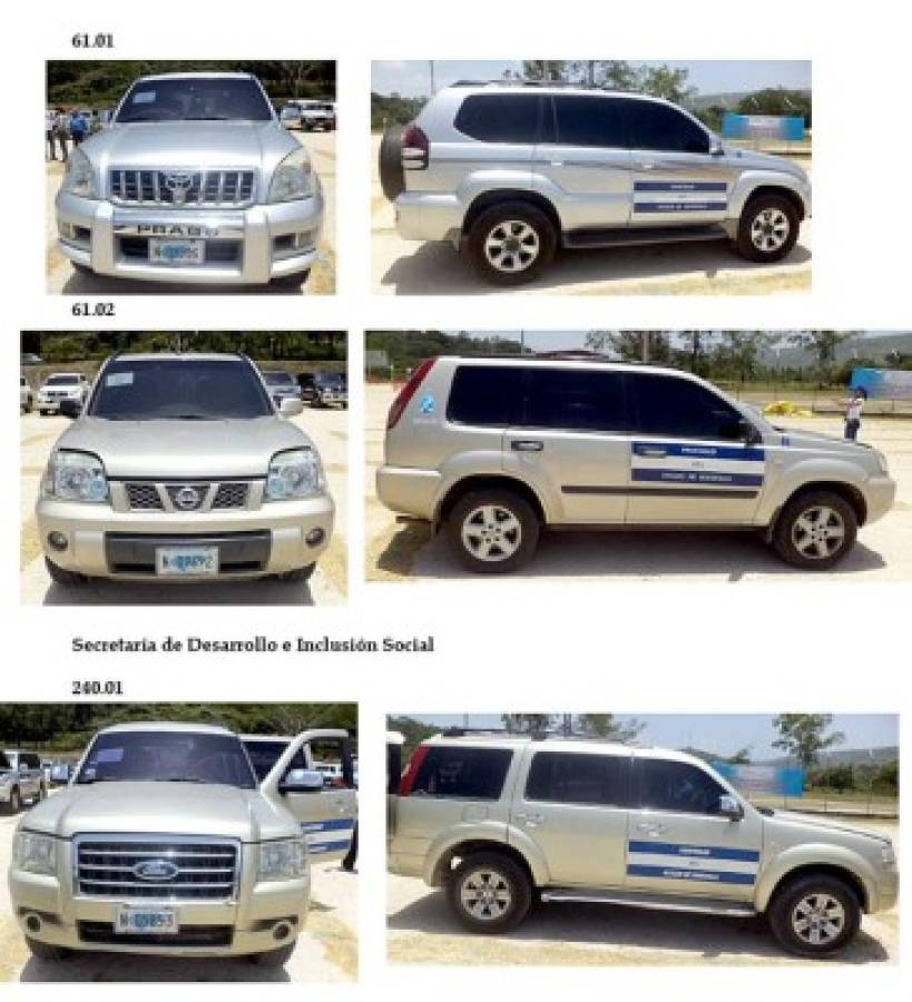 Conozca los carros de lujo en que se conducían ministros hondureños