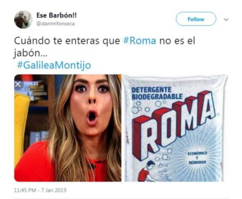 Los memes y burlas por error de Galilea Montijo con Roma