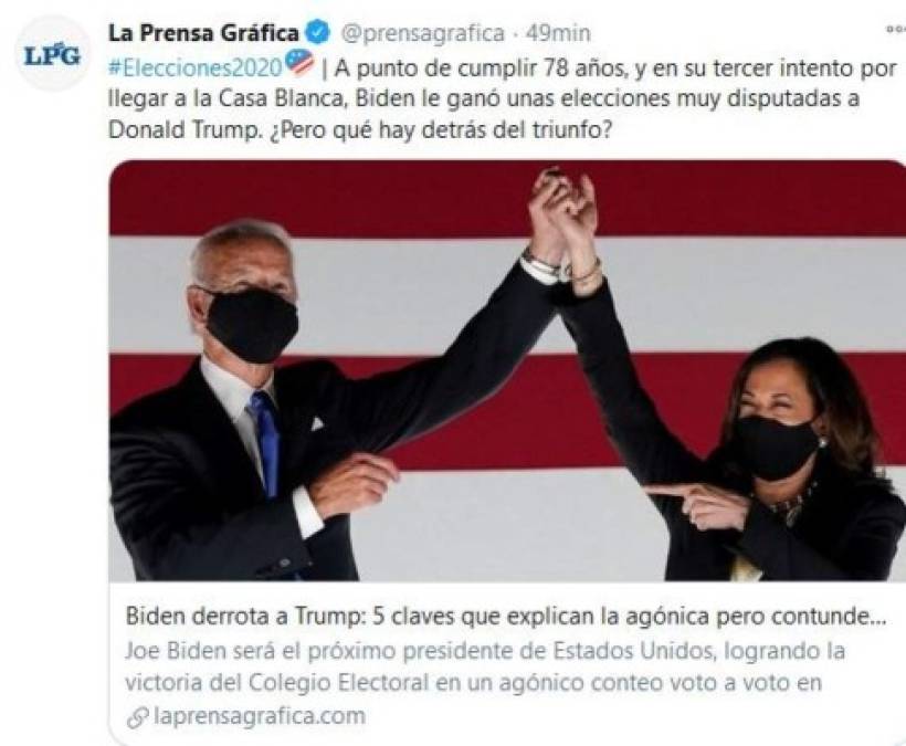 Así informa el mundo el triunfo de Joe Biden en elecciones de EE UU (FOTOS)