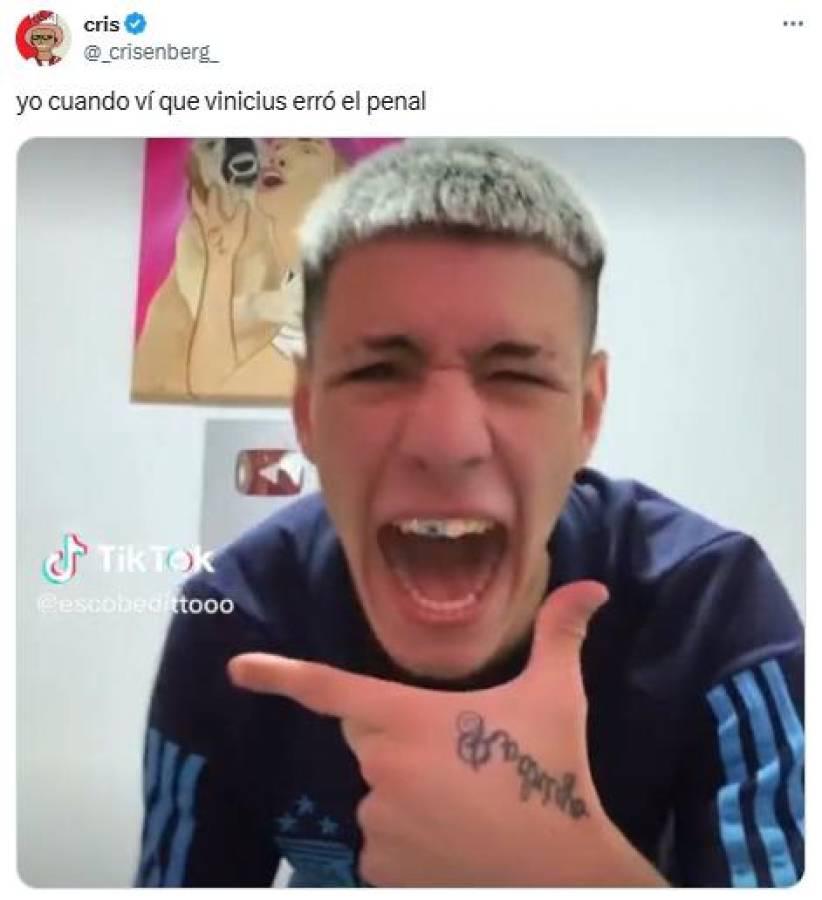 Los divertidos memes que dejó fallo de penal de Vinicius con Real Madrid ante el Atlético
