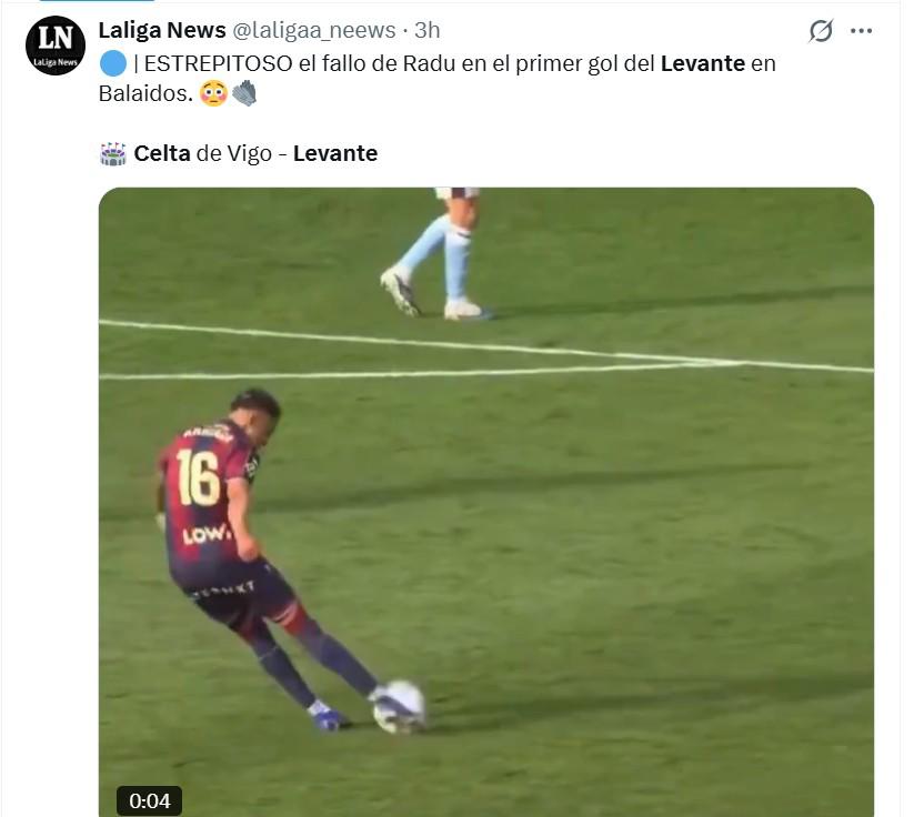 Lo que dicen en España sobre golazo de Kervin Arriaga en triunfo del Levante
