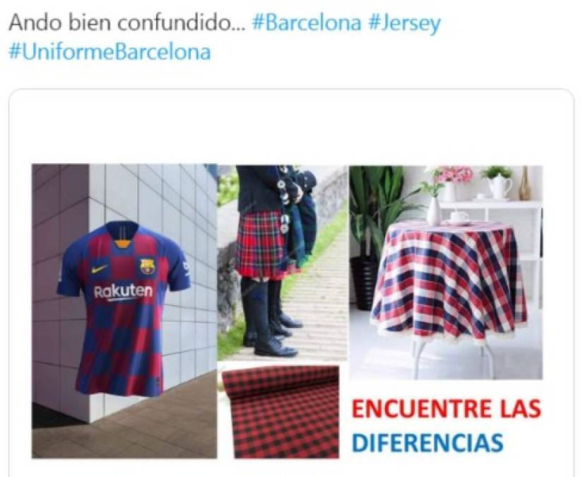 Con memes destruyen la nueva camiseta del Barcelona