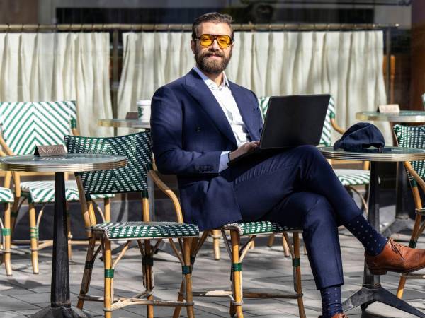 Josemaria Silvestrini, the owner of Modern Antidote, in Beijing, Feb. 23, 2026. Silvestrini’s wellness supplement is sold on Amazon but marketed almost exclusively by artificial intelligence avatars. (Qilai Shen/The New York Times)