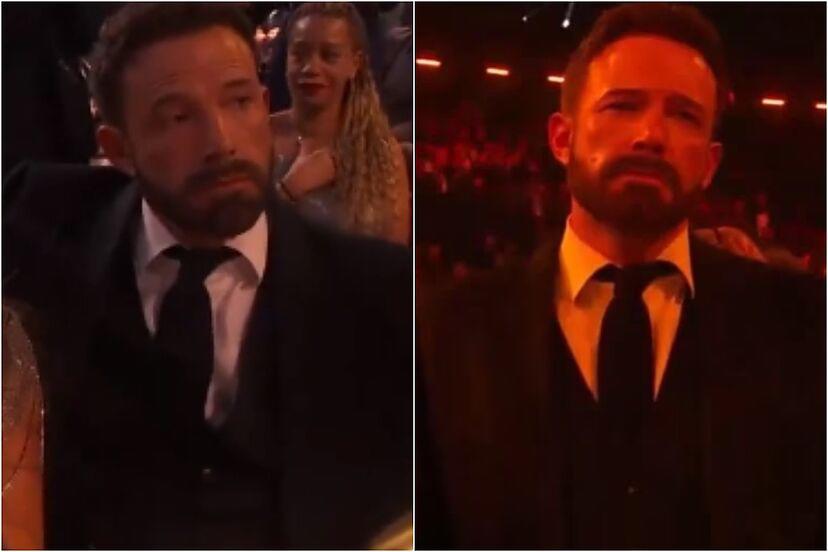 ¿Ben Affleck estuvo aburrido en los Grammy? Su cara causó revuelo en las redes