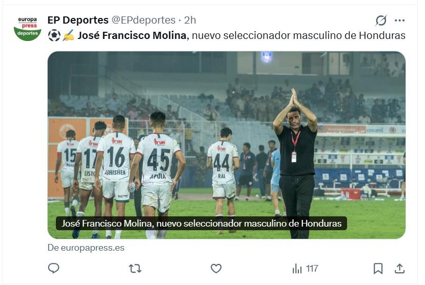 Lo que dicen los medios internaciones sobre contración de José Molina por Honduras