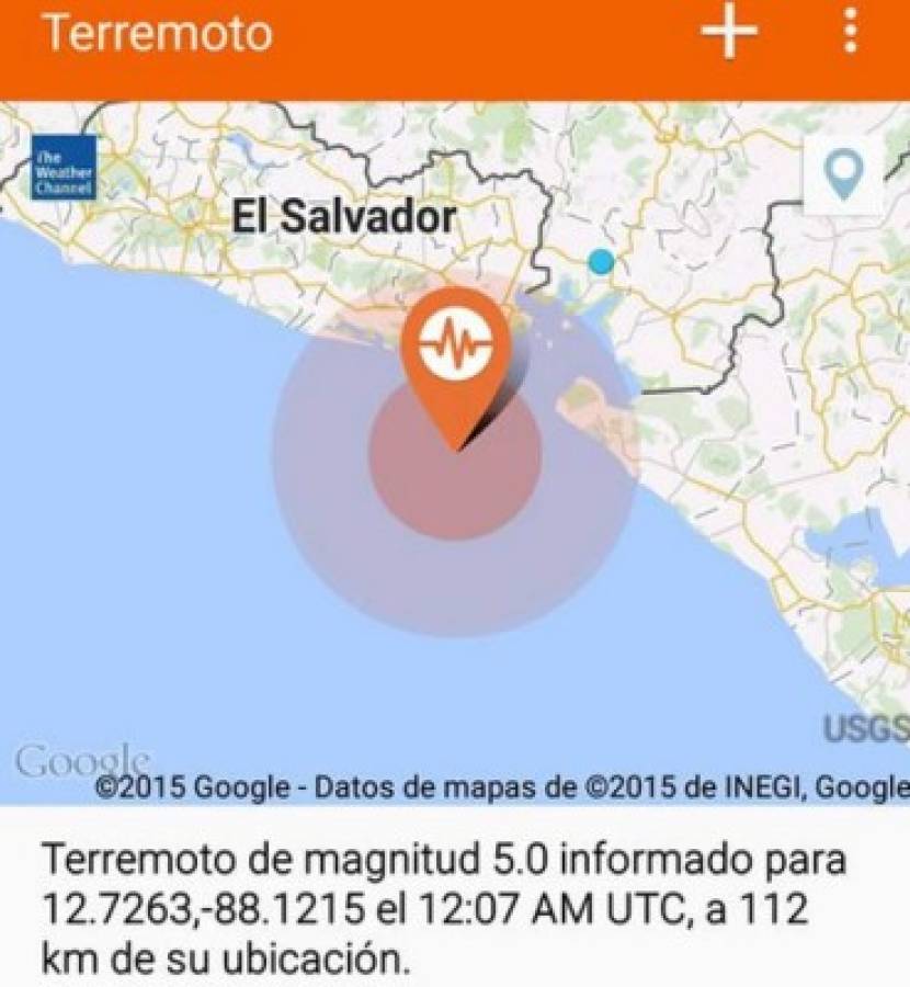 Temblor en el Salvador se sintió también en Honduras