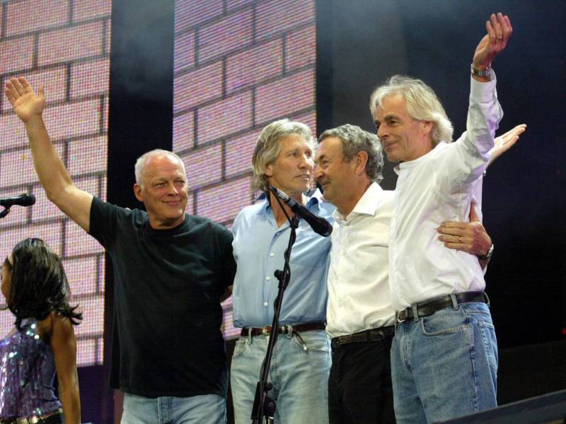 Imagen de archivo fechada en Londres el 2 de julio de 2005, del grupo Pink Floyd. David Gilmour, Roger Waters, Nick Mason y Richard Wright