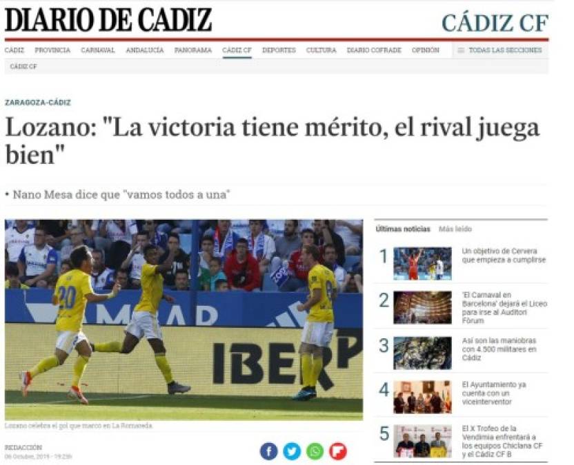 Choco Lozano alborota medios deportivos en España tras destacar con el Cádiz