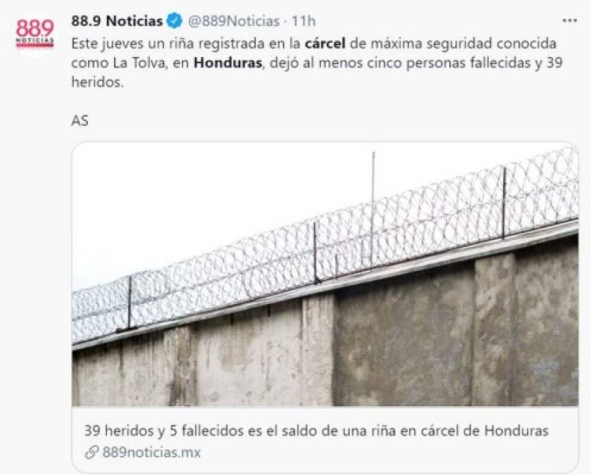 Honduras fue noticia internacionalmente por la sangrienta reyerta en el penal de 'máxima seguridad' La Tolva