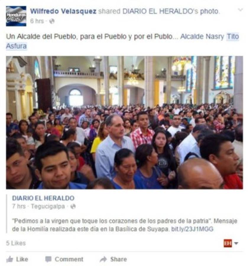 'Tito' Asfura entre la feligresía, la imagen que se hizo viral en Honduras