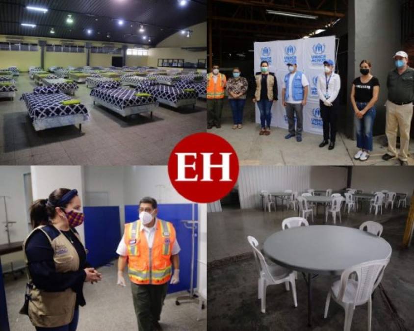 EN FOTOS: El interior del centro de aislamiento para migrantes retornados en Infop