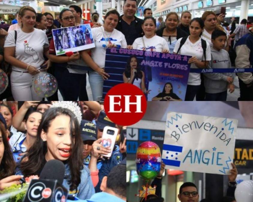 FOTOS: Como una reina reciben a Angie Flores en Honduras