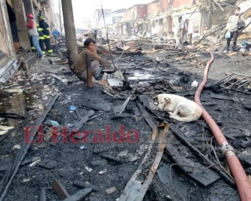 FOTOS: Escombros, tristeza e incertidumbre en los mercados de Comayagüela