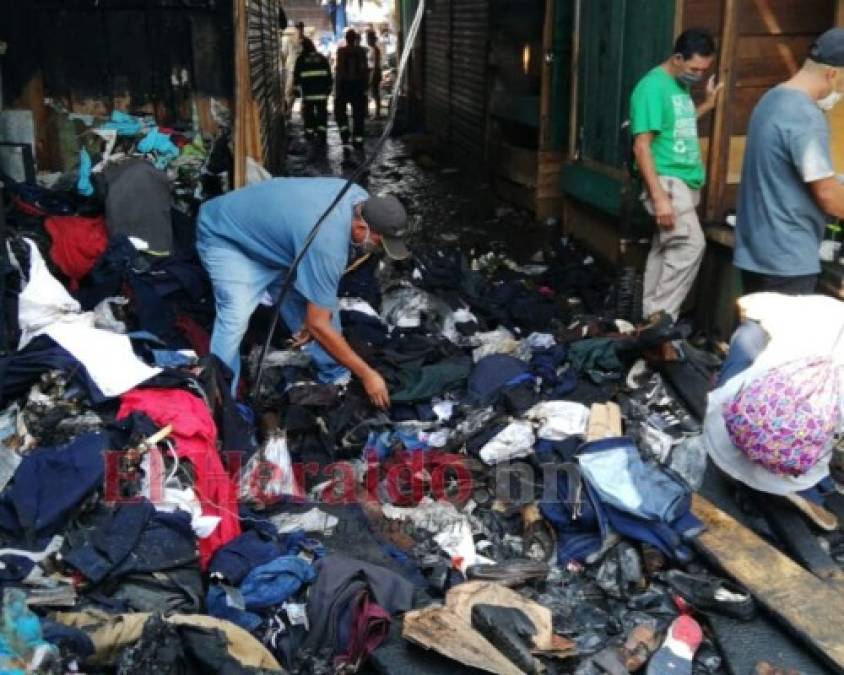 FOTOS: Escombros, tristeza e incertidumbre en los mercados de Comayagüela