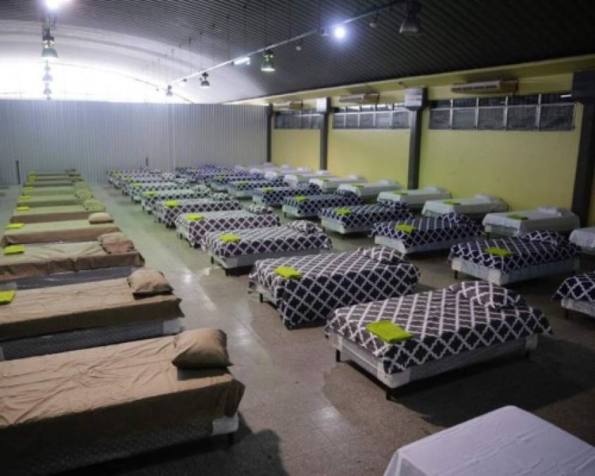 EN FOTOS: El interior del centro de aislamiento para migrantes retornados en Infop