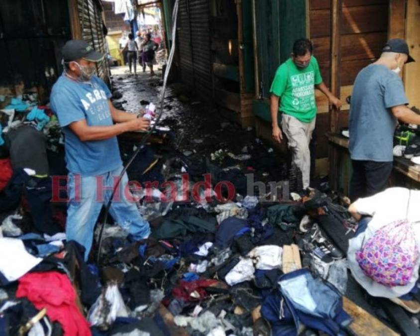 FOTOS: Escombros, tristeza e incertidumbre en los mercados de Comayagüela