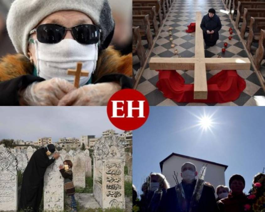 FOTOS: Cuarentena impide a la feligresía celebrar el Domingo de Ramos