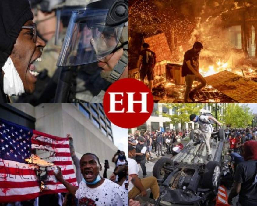 Las imágenes más estremecedoras de la ira y el caos en protestas de EEUU