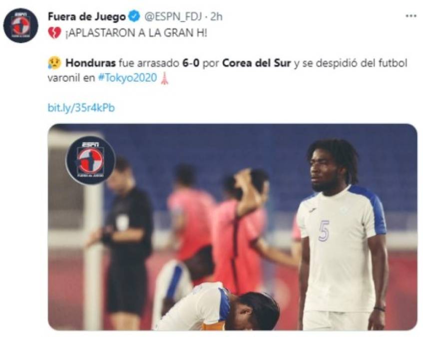 'Masacre': Así informó el mundo la derrota de Honduras ante Corea del Sur