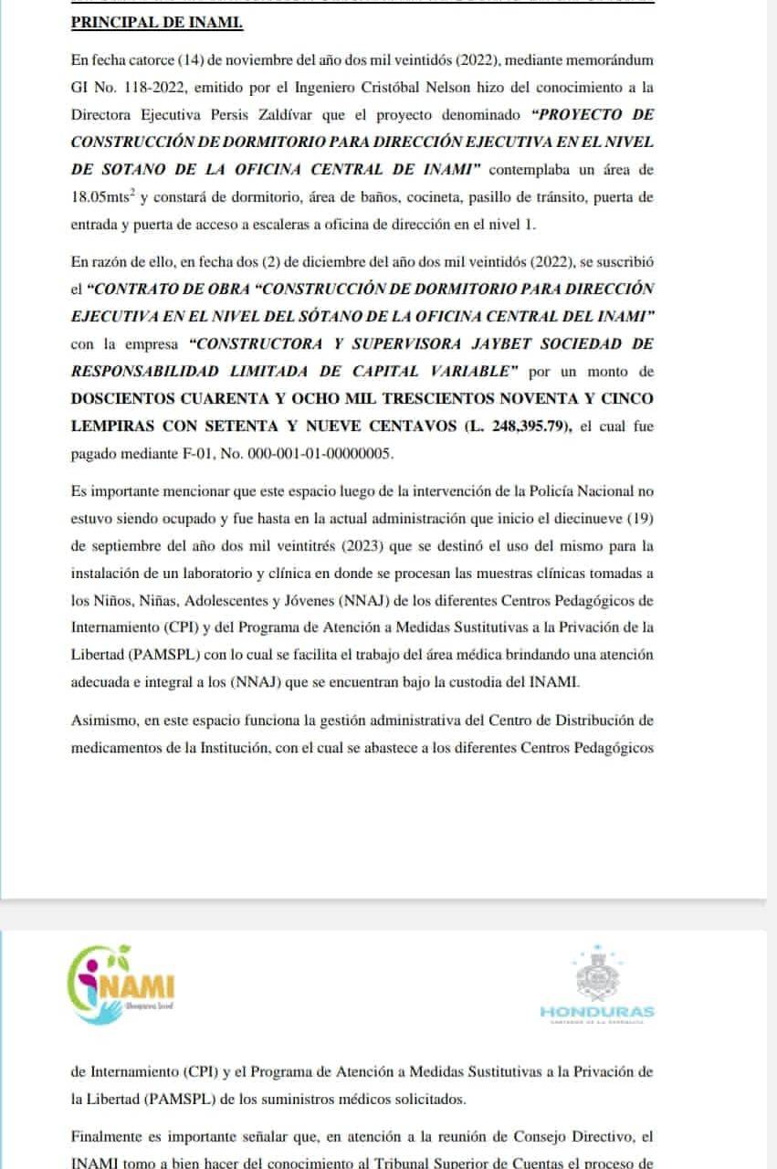 $!La Unidad Investigativa de EL HERALDO Plus accedió al escueto informe de dos páginas que presentó el Inami a Senaf sobre la habitación del placer