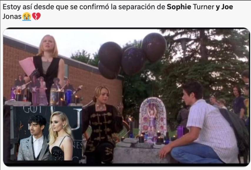 Joe Jonas y Sophie Turner ponen fin a su matrimonio y las redes explotan con memes