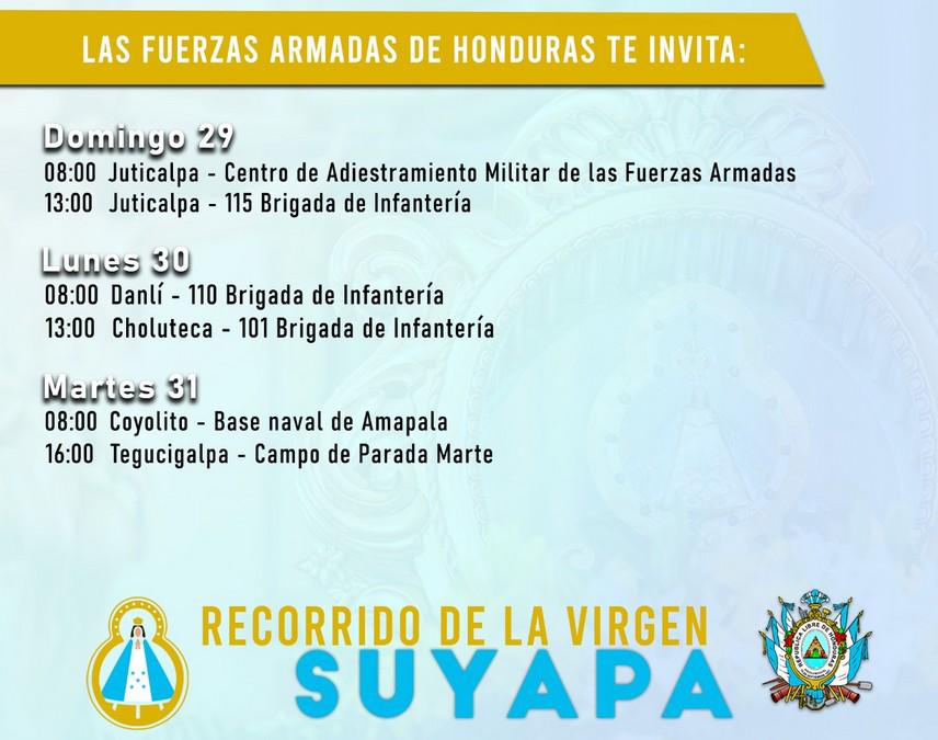 Con recorrido por toda Honduras inicia el 276 aniversario de la Virgen de Suyapa