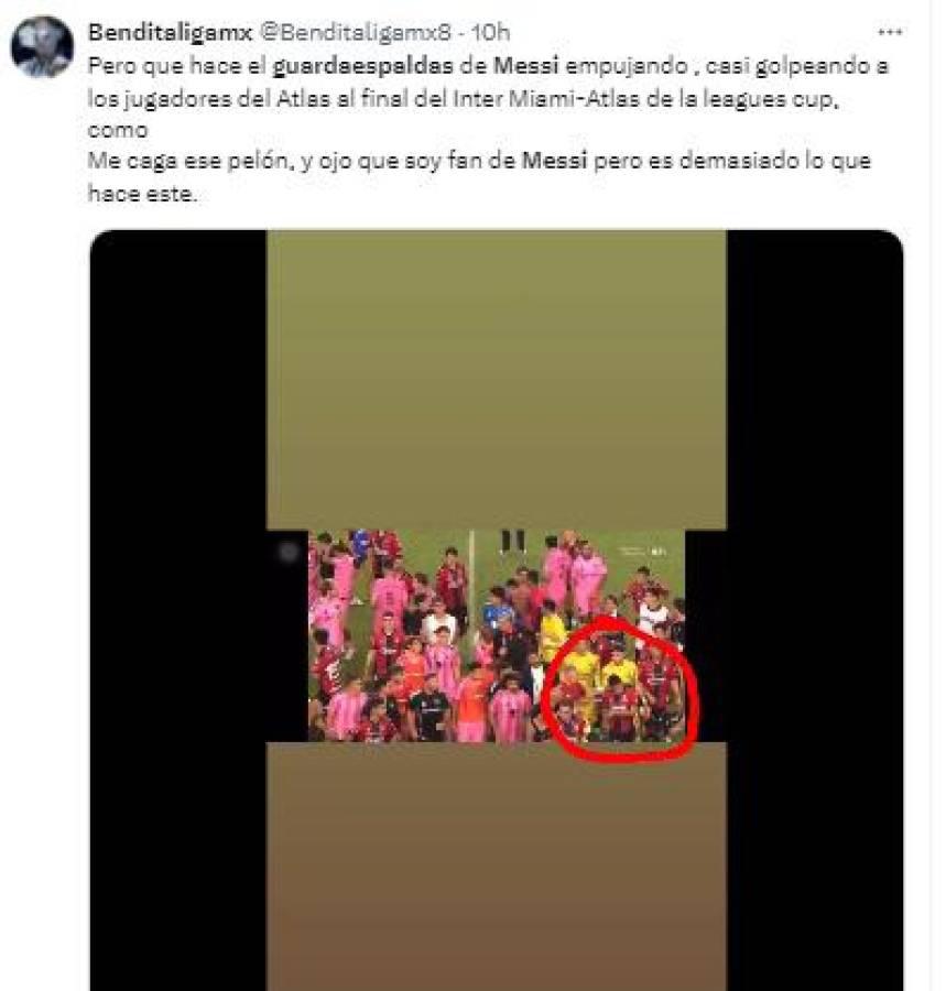 El gesto de Messi y su guardaespaldas que tiene molesto a casi todo México