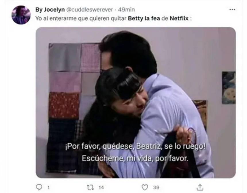 “Yo soy Betty, la fea” salió del catálogo de Netflix y las redes estallan con memes