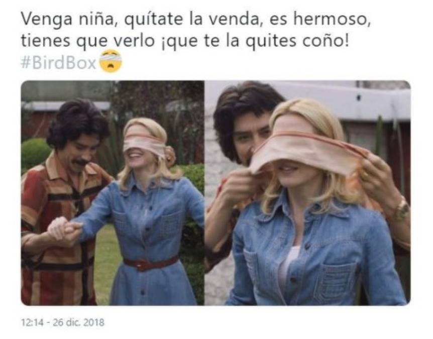 Destrozan a Sandra Bullock con divertidos memes de la película Bird Box: A ciegas