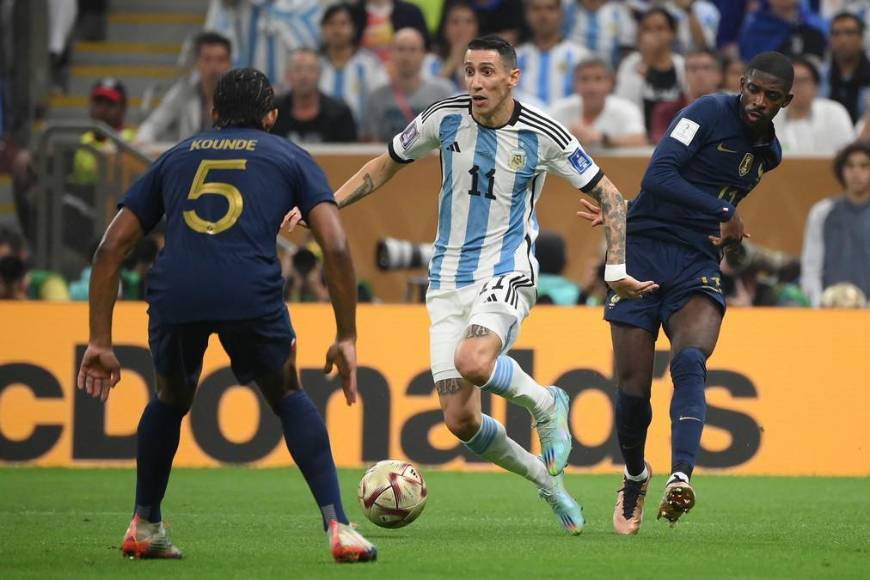 Así fue la polémica jugada de Di María contra Dembelé que terminó en penal