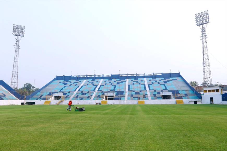 El Estadio Morazán ya se pintó, se está puliendo la grama y se acerca la reapertura