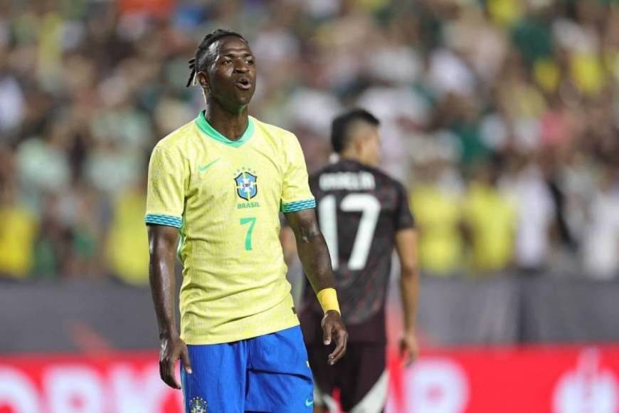 Lo que no se vio en TV del México-Brasil: Inesperado gesto de Vinícius Júnior
