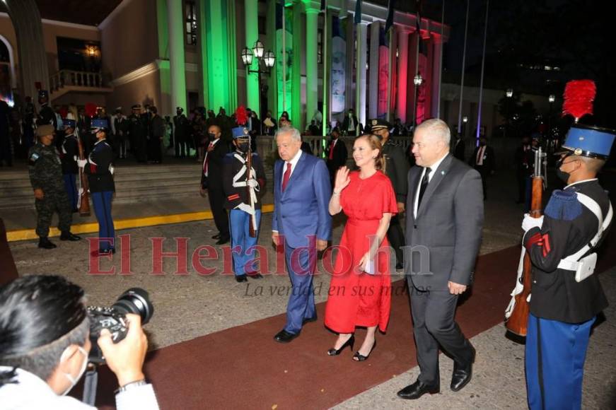 La visita de AMLO, presidente de México, a Honduras en imágenes